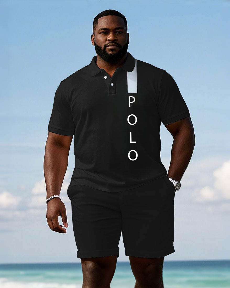 Big & Tall Black Graphic Jeans for big men view 1