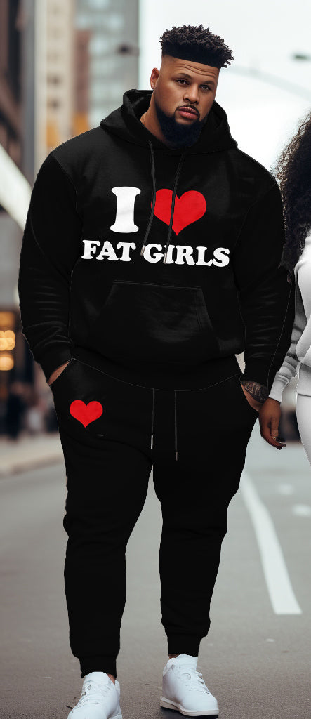 Big & Tall Patchwork Hoodie for big men view 6