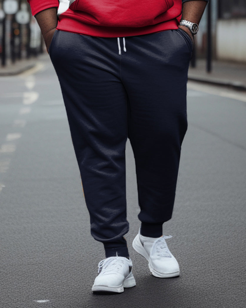 Big & Tall Colorblock Athletic Hoodie for big men view 3