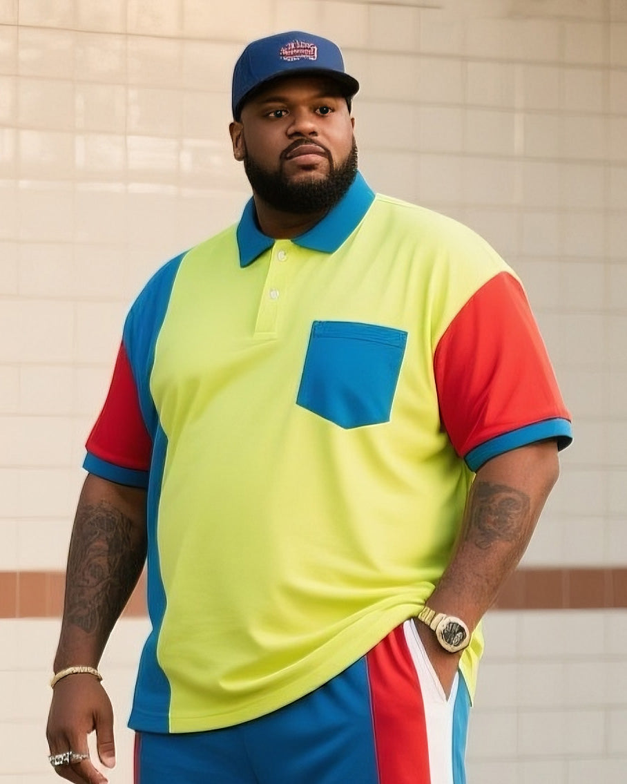 Big & Tall Colorblock Jeans for big men view 2