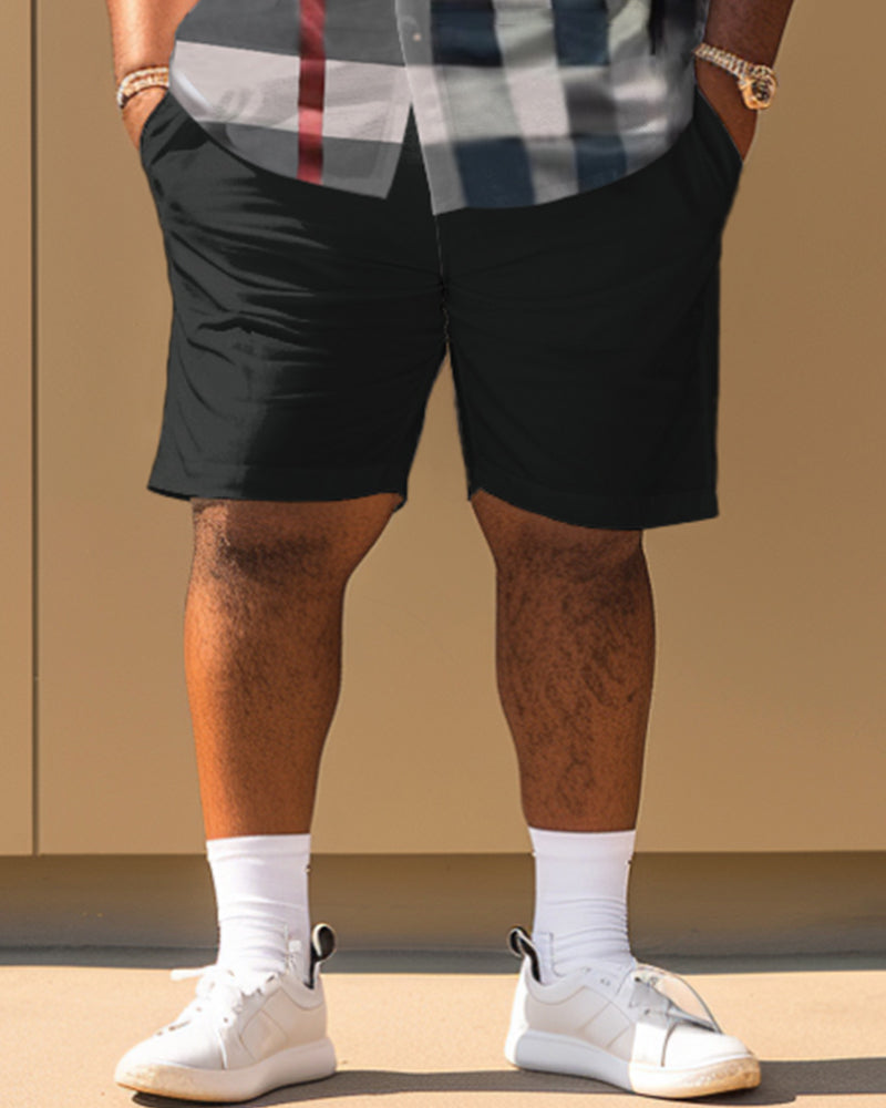Big & Tall Plaid Graphic Jeans for big men view 4