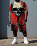 Big & Tall Skull Two-piece Set for big men view 1