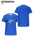 Big & Tall Blue Hawaiian Graphic T-Shirt for big men view 3