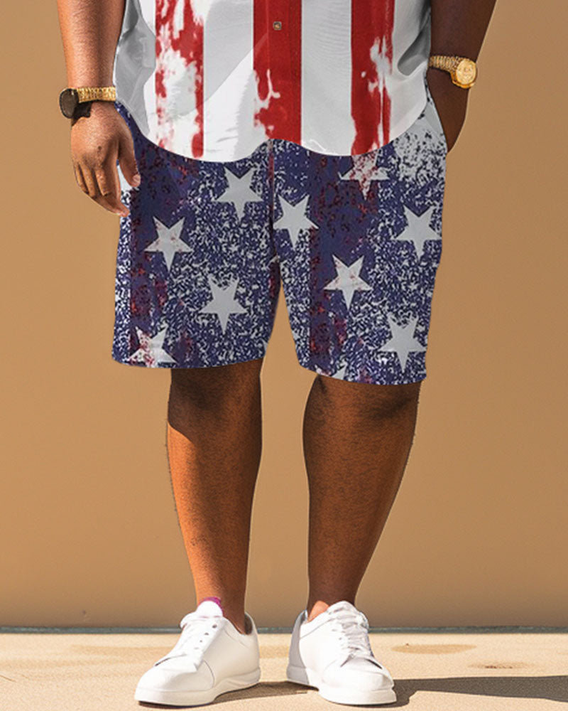 Big & Tall Graphic Splash Ink Jeans for big men view 4