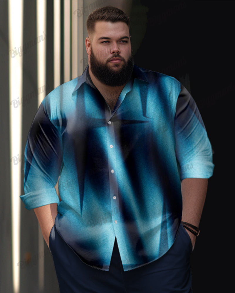 Big & Tall Gradient Graphic Two-piece Set for big men view 2