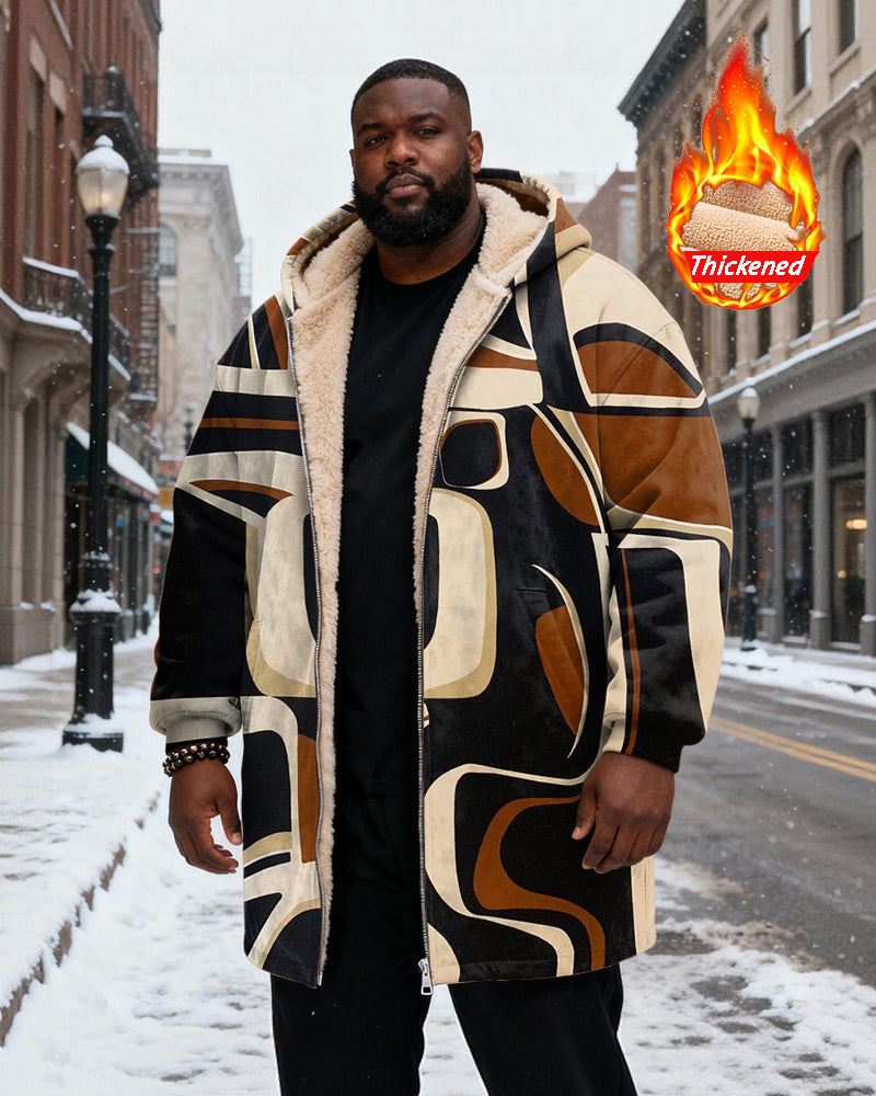 Big & Tall Geometric Hoodie for big men view 1