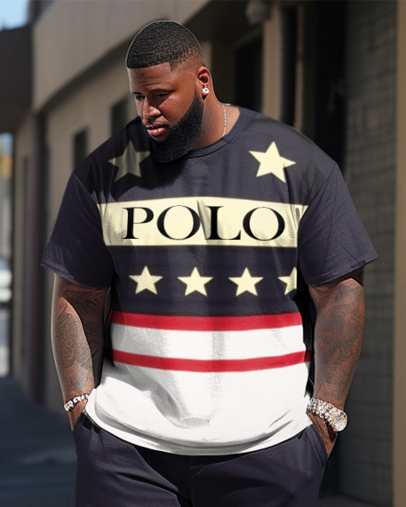 Big & Tall Athletic Two-piece Set for big men view 2