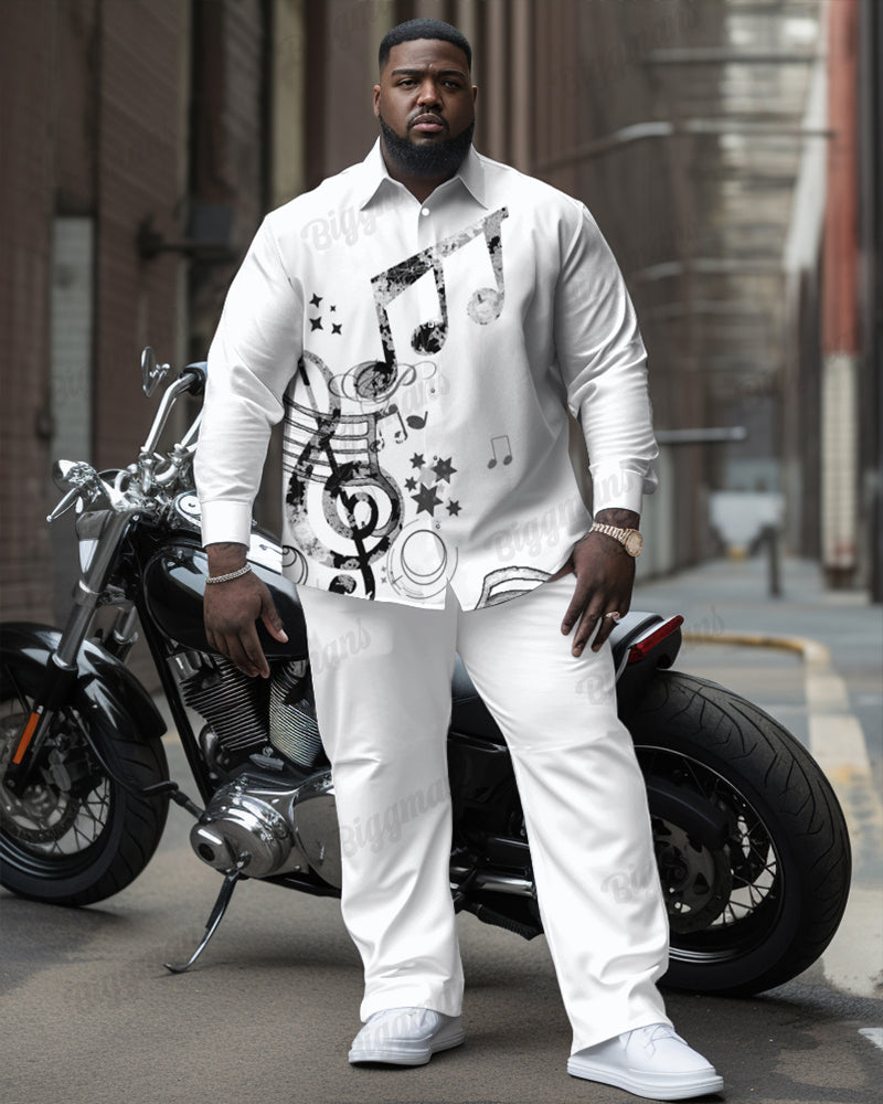 Big & Tall Graphic Shirt Pants Set for big men view 1
