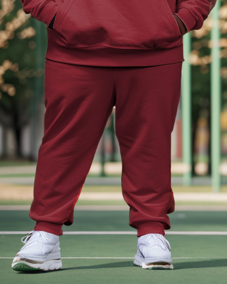 Big & Tall Graphic Hoodie Sweatpants Set for big men view 3