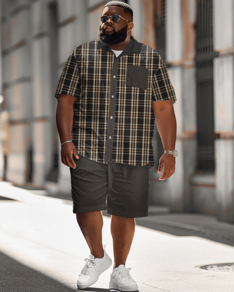 Big & Tall Plaid Jeans for big men view 1