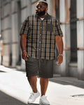 Big & Tall Plaid Jeans for big men view 1
