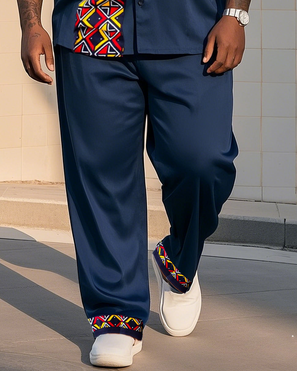 Big & Tall Graphic T-Shirt Pants Set for big men view 3
