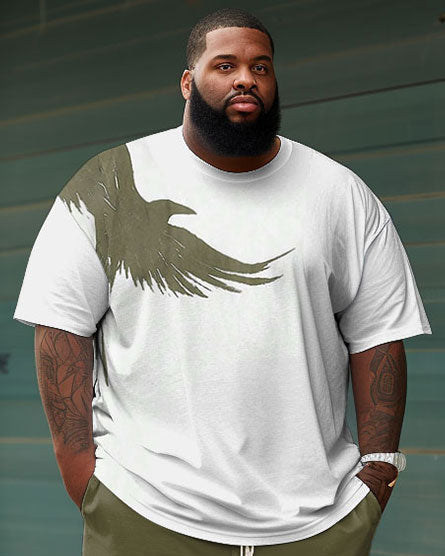 Big & Tall Gradient T-Shirt Shorts Set for big men view 2