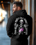 Big & Tall Purple Skull Hoodie for big men view 1