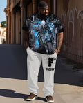 Big & Tall Streetwear Two-piece Set for big men view 1