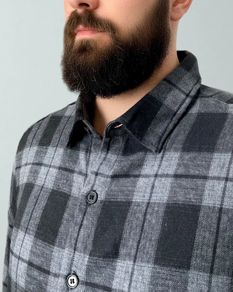 Big & Tall Black Plaid Jeans for big men view 20