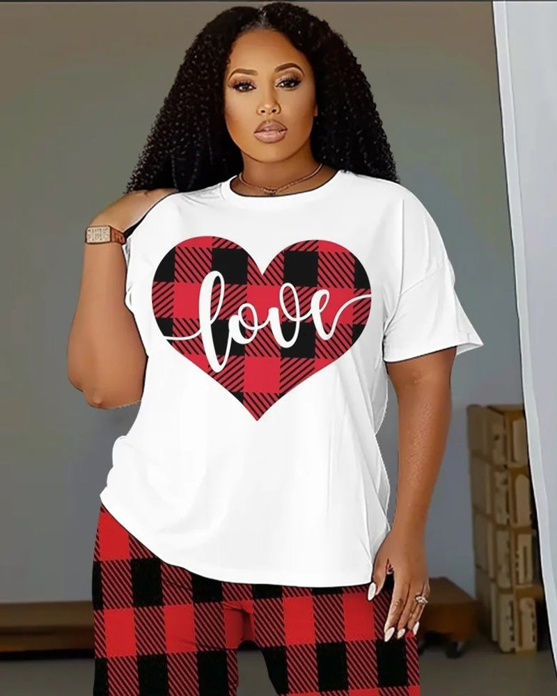 Big & Tall Streetwear T-Shirt Pants Set for big men view 2