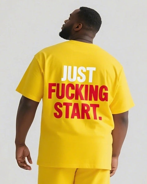 Big & Tall Graphic Streetwear Two-piece Set for big men view 7