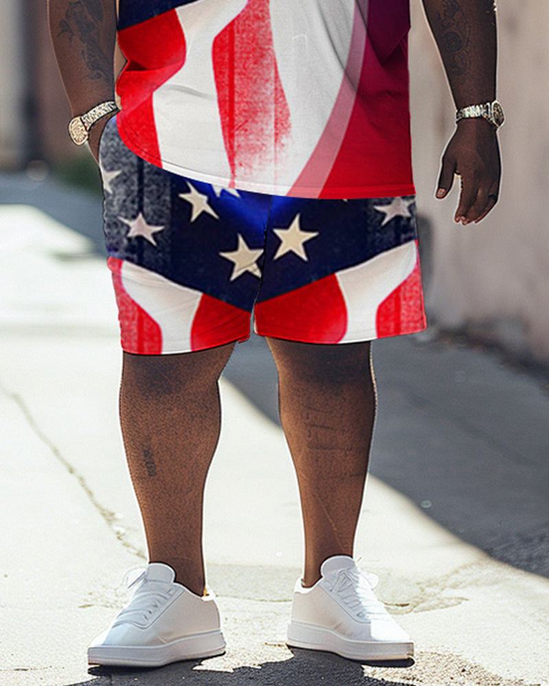 Big & Tall Graphic Two-piece Set for big men view 3