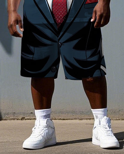 Big & Tall Streetwear Two-piece Set for big men view 3