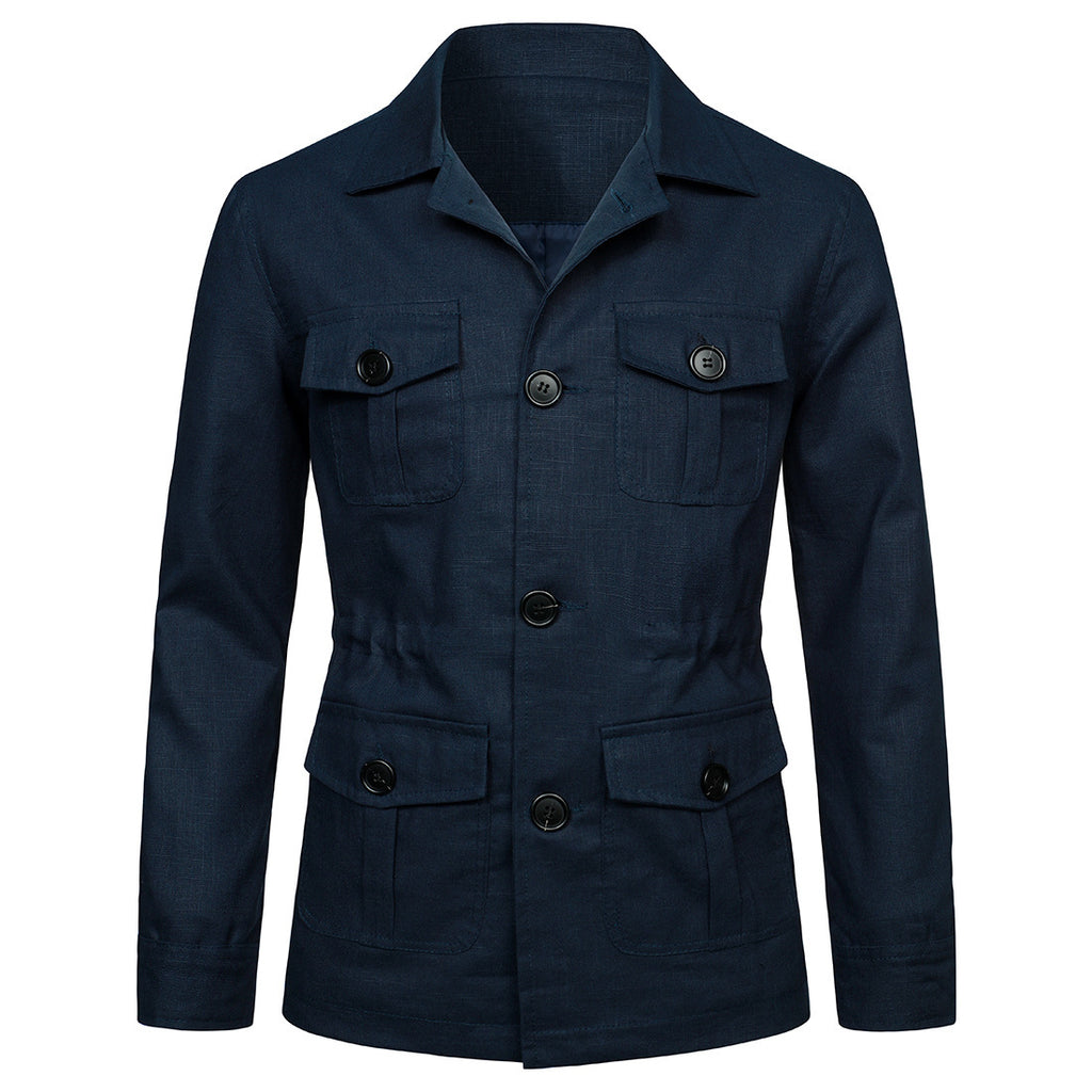 Big & Tall Solid Color Patchwork Men's Clothing for big men view 5