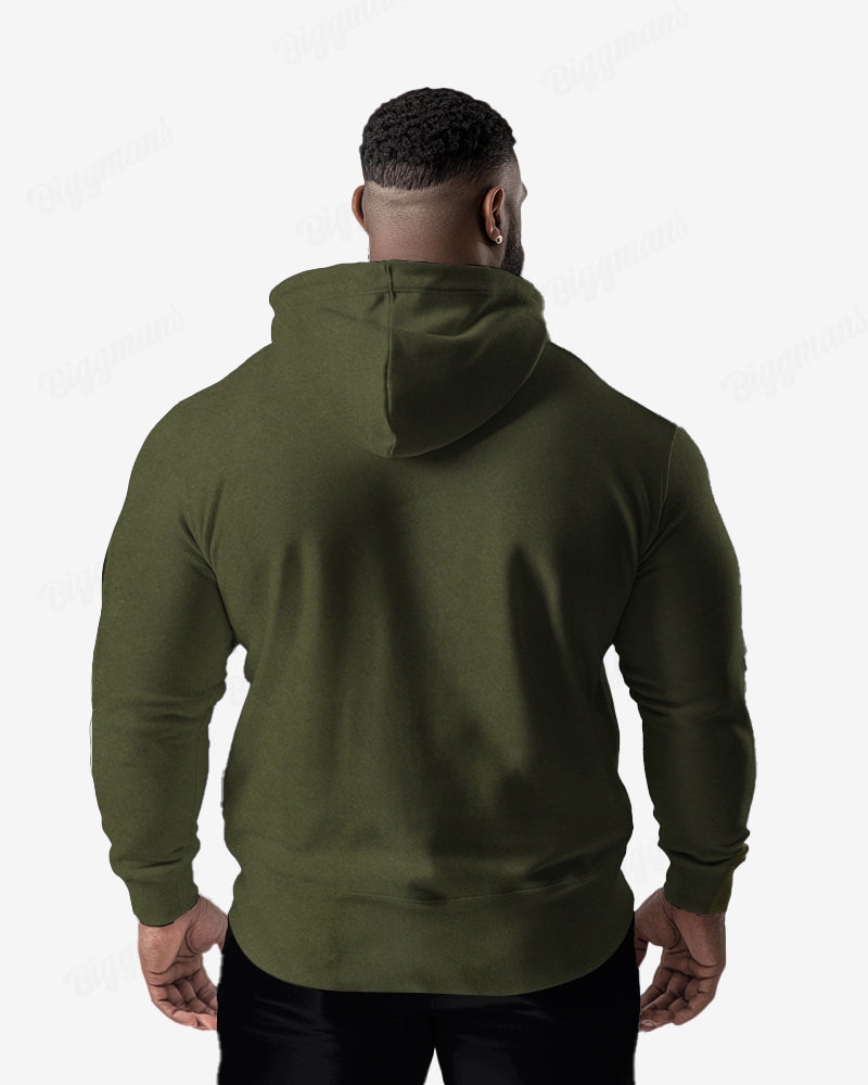Big & Tall Athletic Streetwear Hoodie Sweatpants Set for big men view 4