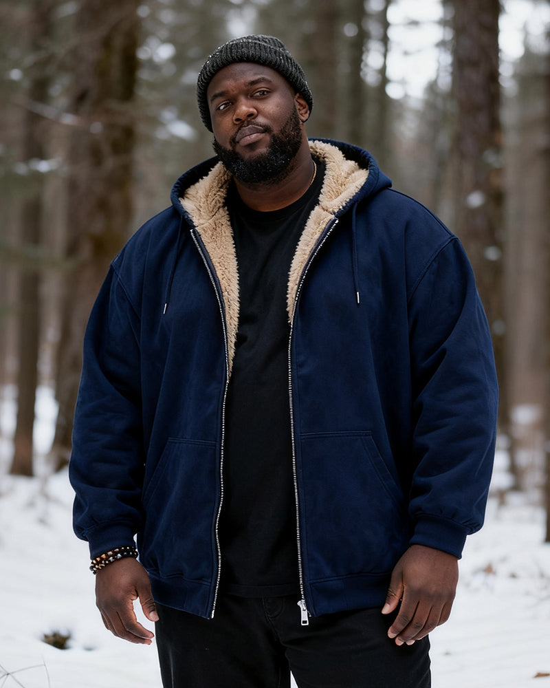 Big & Tall Solid Color Hoodie for big men view 7