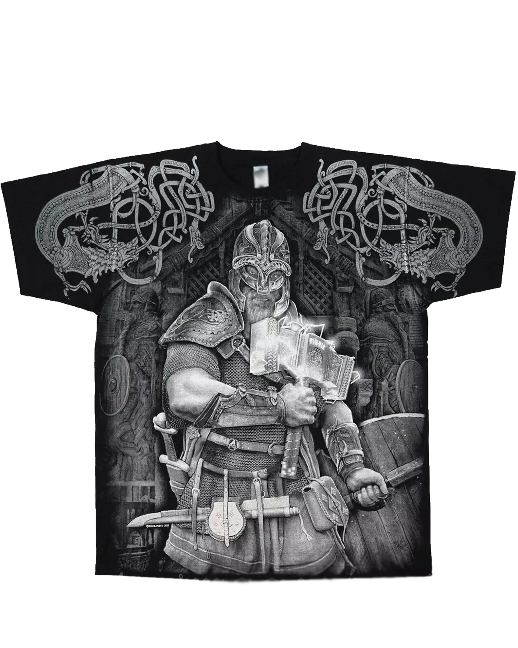 Big & Tall Black Streetwear T-Shirt for big men view 3