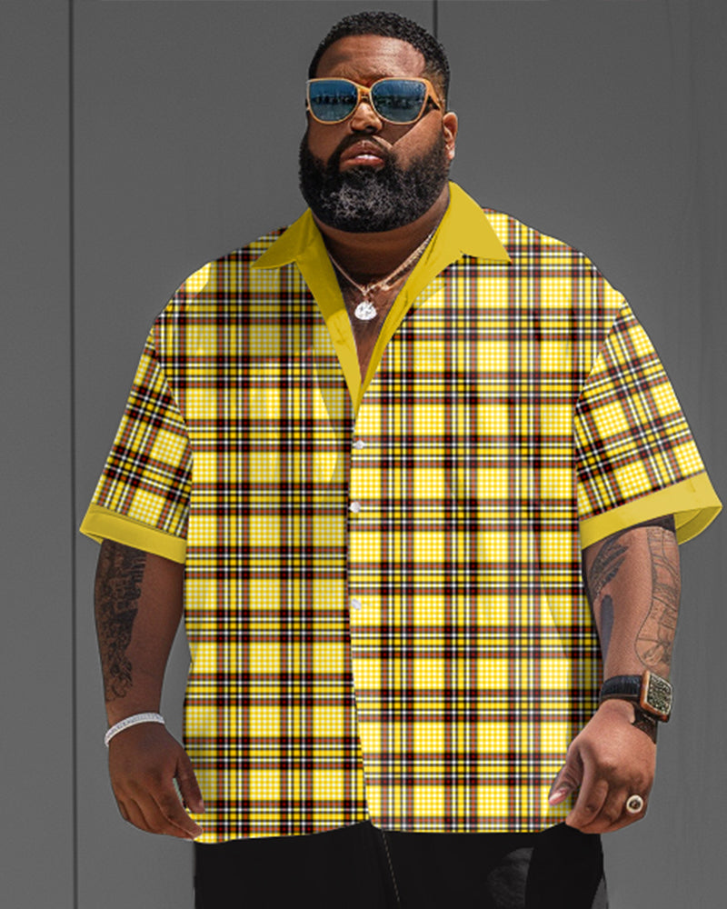 Big & Tall Plaid Jeans for big men view 2