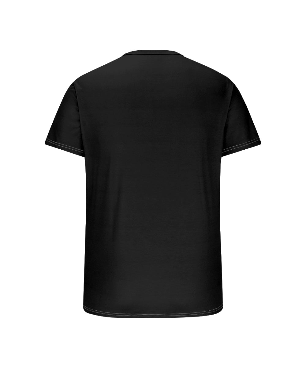 Big & Tall Black Graphic T-Shirt for big men view 5