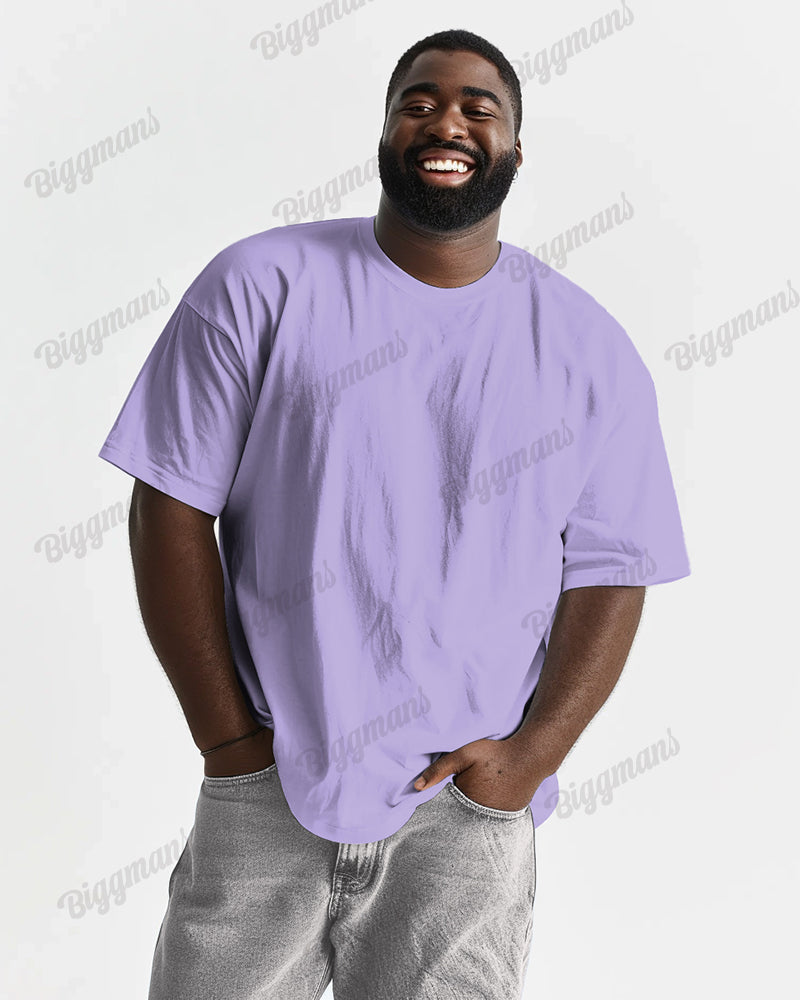 Big & Tall Solid Color T-Shirt for big men view 4