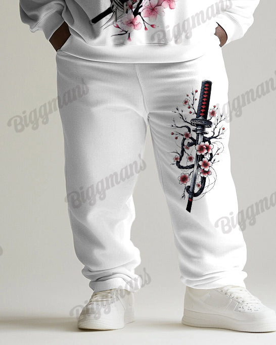 Big & Tall Graphic Hoodie Sweatpants Set for big men view 3