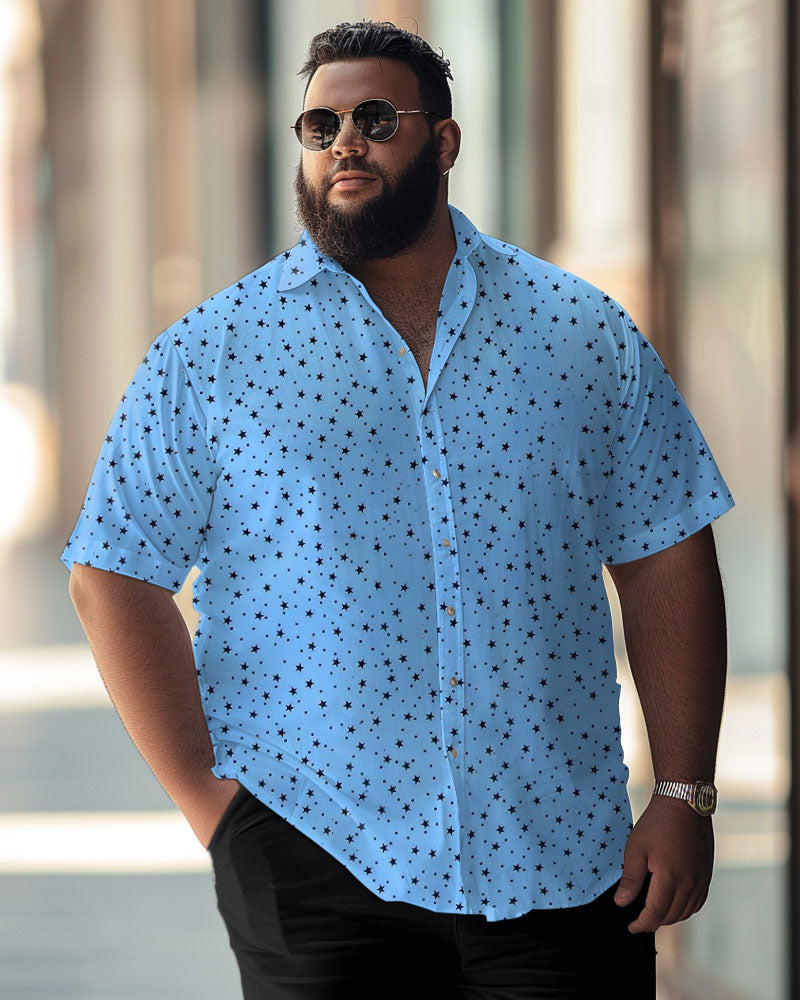 Big & Tall Business Casual Short Sleeve Shirt for big men view 4