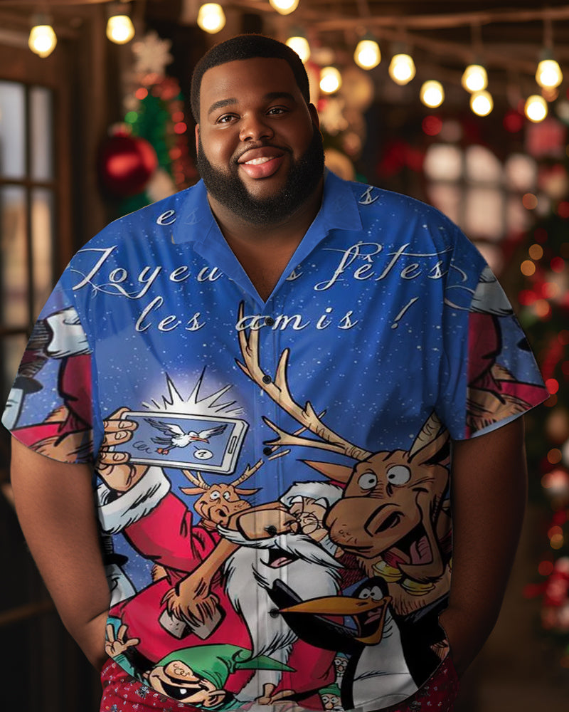 Big & Tall Graphic Short Sleeve Shirt for big men view 1