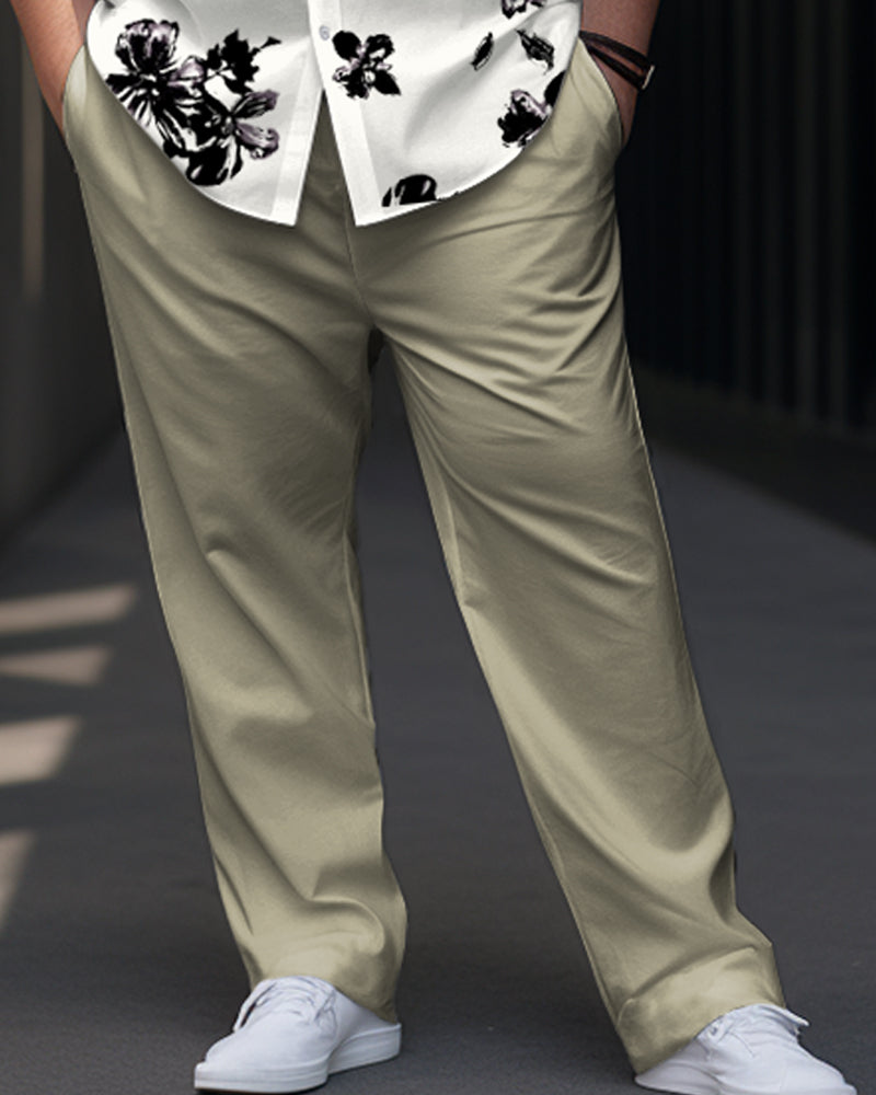 Big & Tall Graphic Floral Jeans for big men view 3