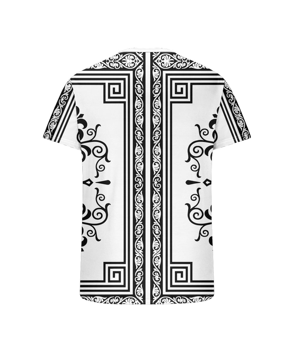 Big & Tall White Vintage T-Shirt for big men view 5