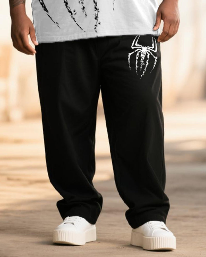 Big & Tall Graphic T-Shirt Pants Set for big men view 3