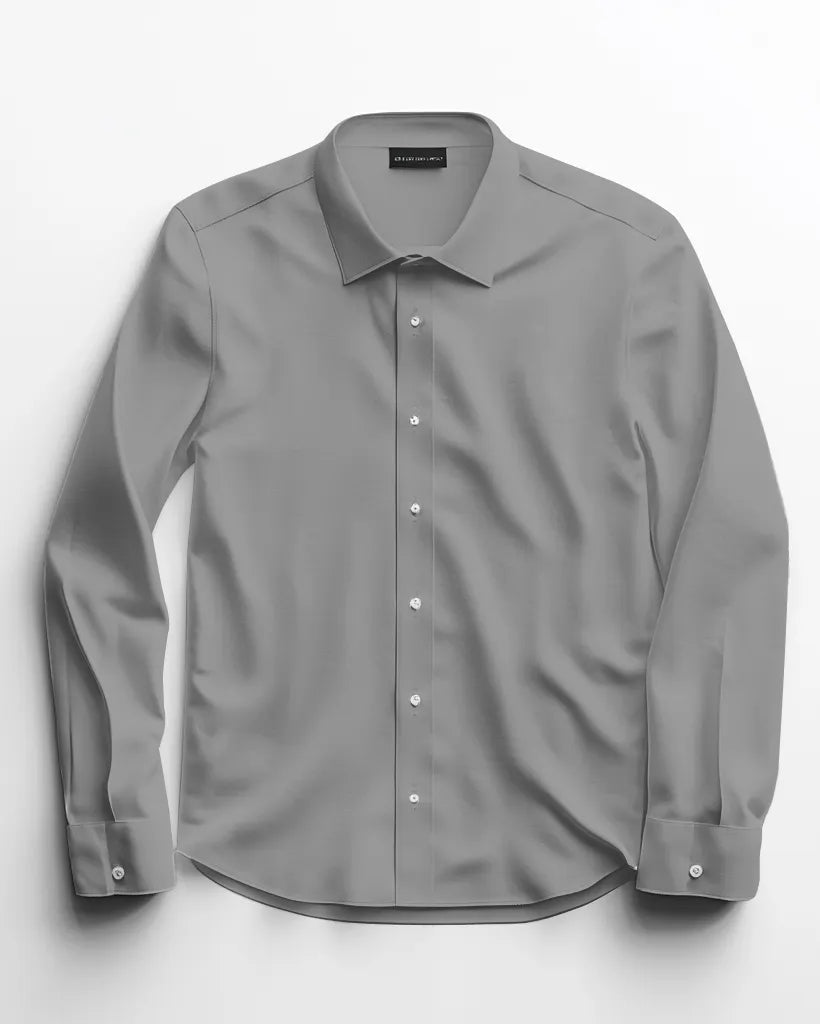 Big & Tall Solid Color Long Sleeve Shirt for big men view 27