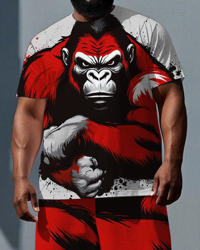 Big & Tall Streetwear Two-piece Set for big men view 2