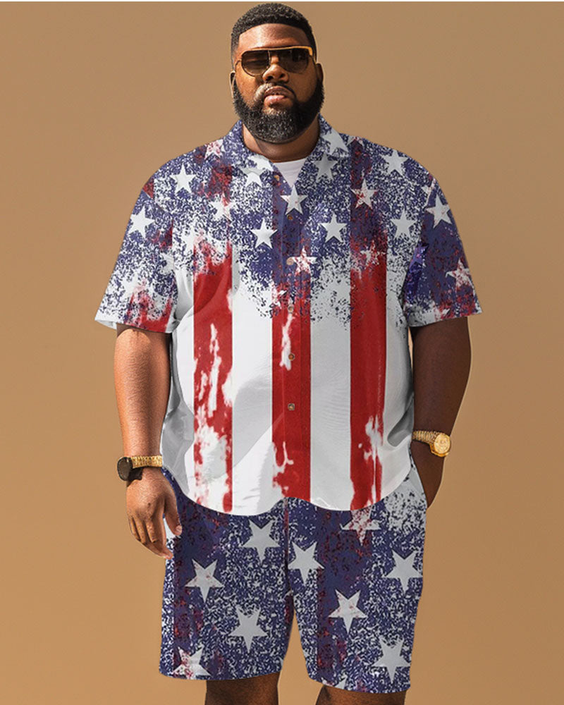 Big & Tall Graphic Splash Ink Jeans for big men view 1