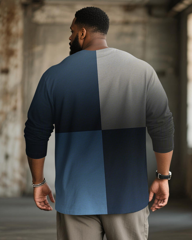 Big & Tall Gradient Graphic T-Shirt for big men view 5