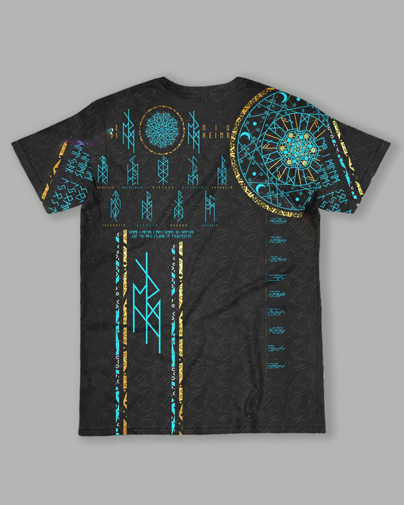 Big & Tall Graphic T-Shirt Shorts Set for big men view 4