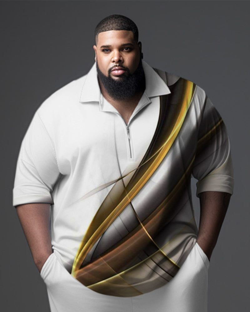 Big & Tall Gradient Two-piece Set for big men view 2