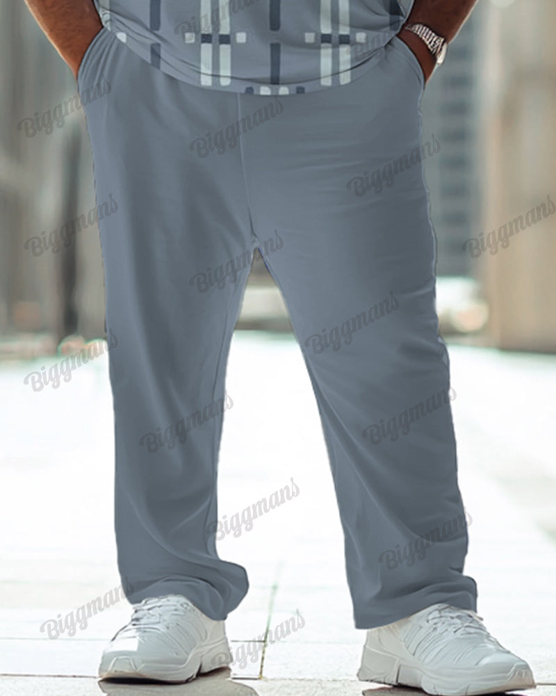 Big & Tall Geometric Two-piece Set for big men view 3