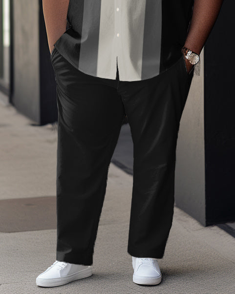 Big & Tall Colorblock T-Shirt Pants Set for big men view 3