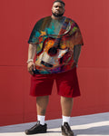 Big & Tall Graphic Two-piece Set for big men view 1