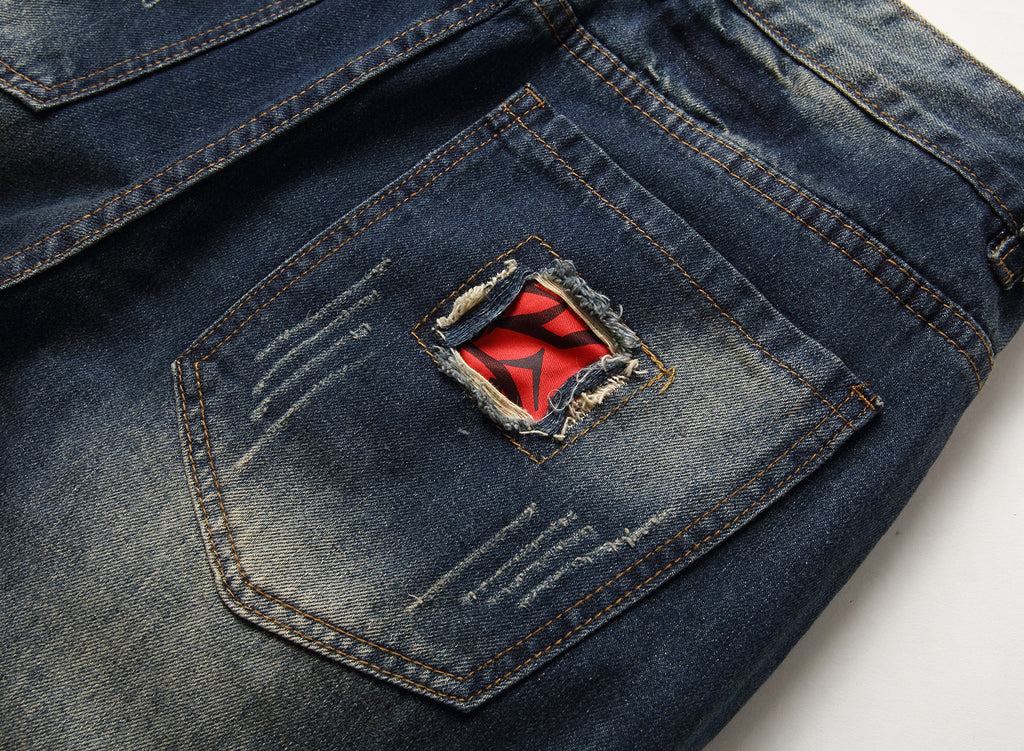 Big & Tall Denim Graffiti Streetwear Jeans for big men view 5