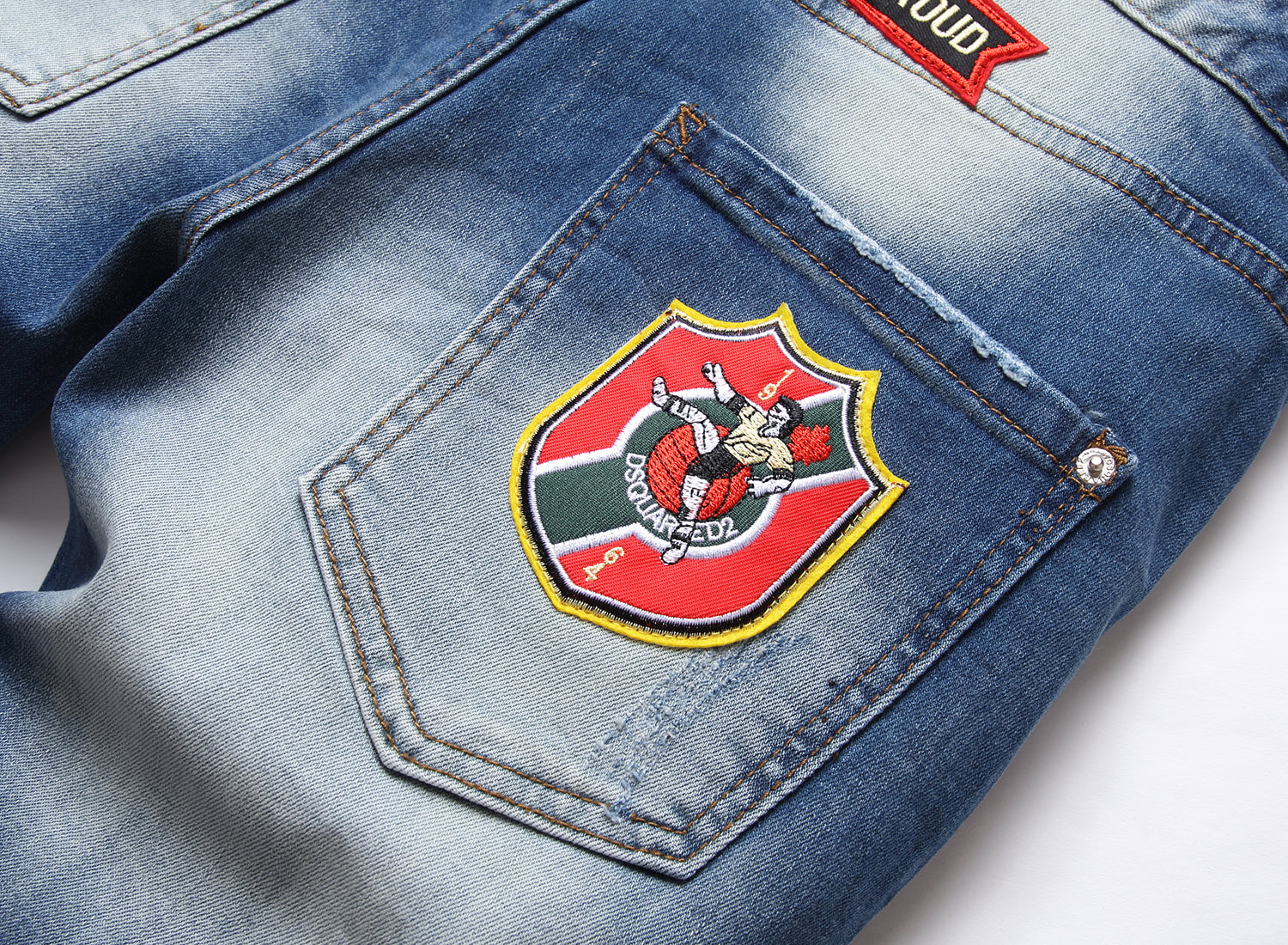 Big & Tall Denim Graphic Jeans for big men view 5