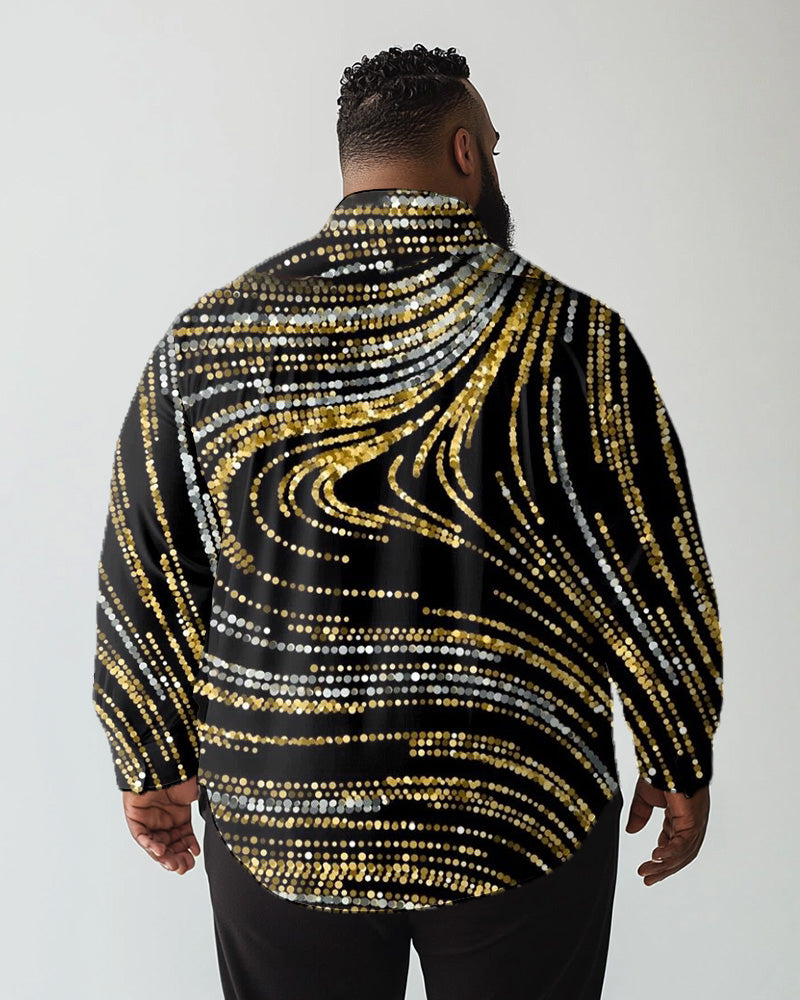 Big & Tall Graphic Long Sleeve Shirt for big men view 2