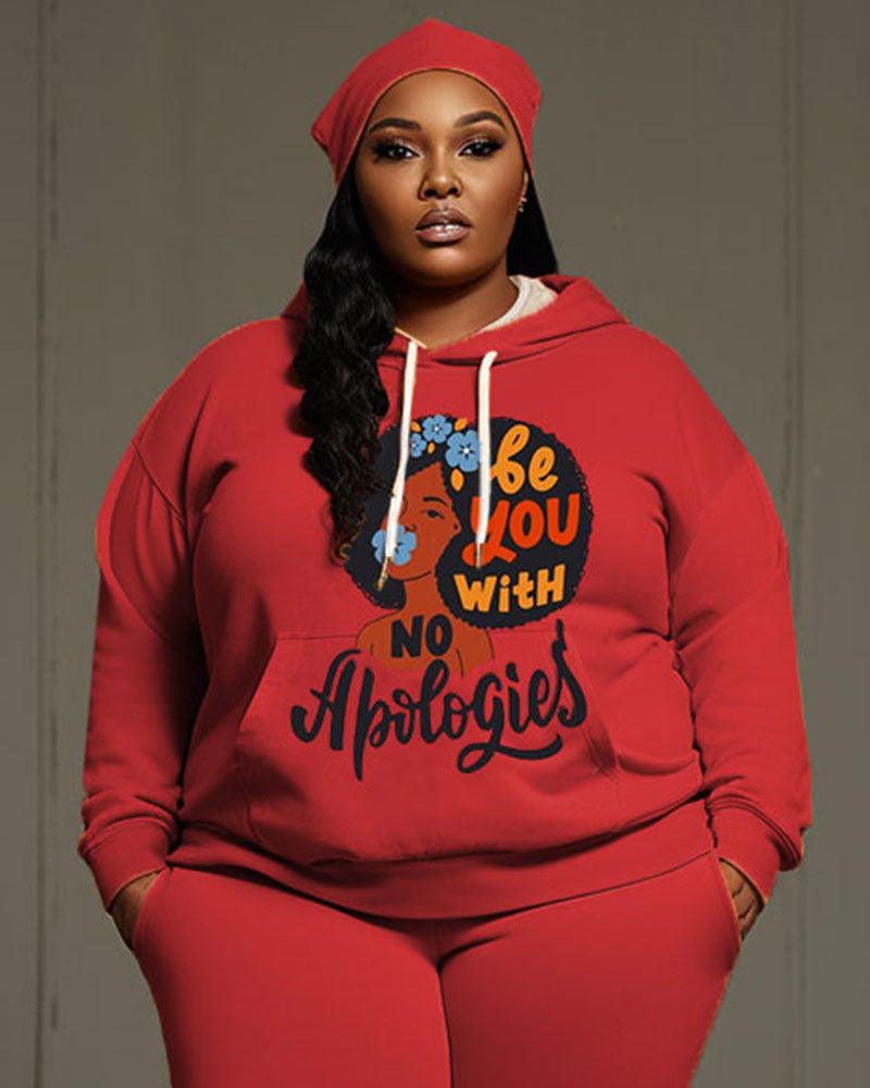 Big & Tall Solid Color Athletic Hoodie Sweatpants Set for big men view 2